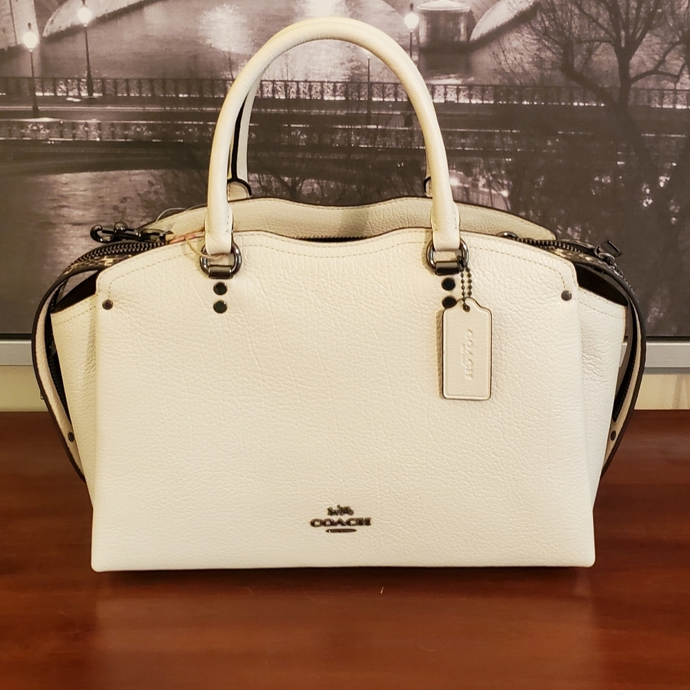 *SOLD* Coach - Drew w/snakeskin detail